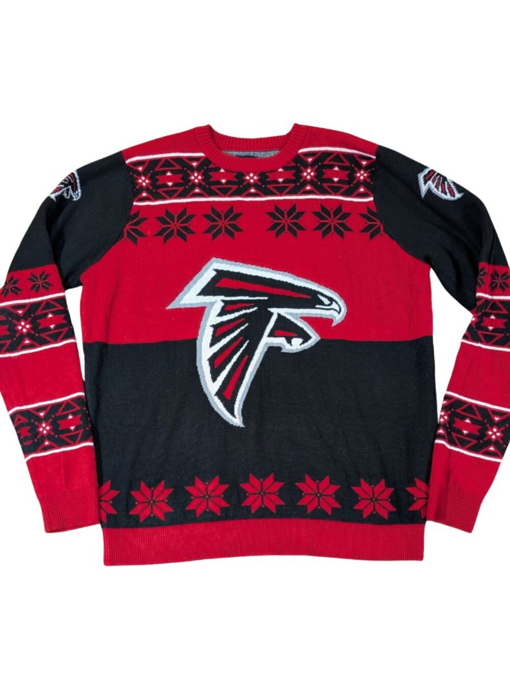 NFL Team Apparel Atlanta Falcons Ugly Christmas Sweater XL